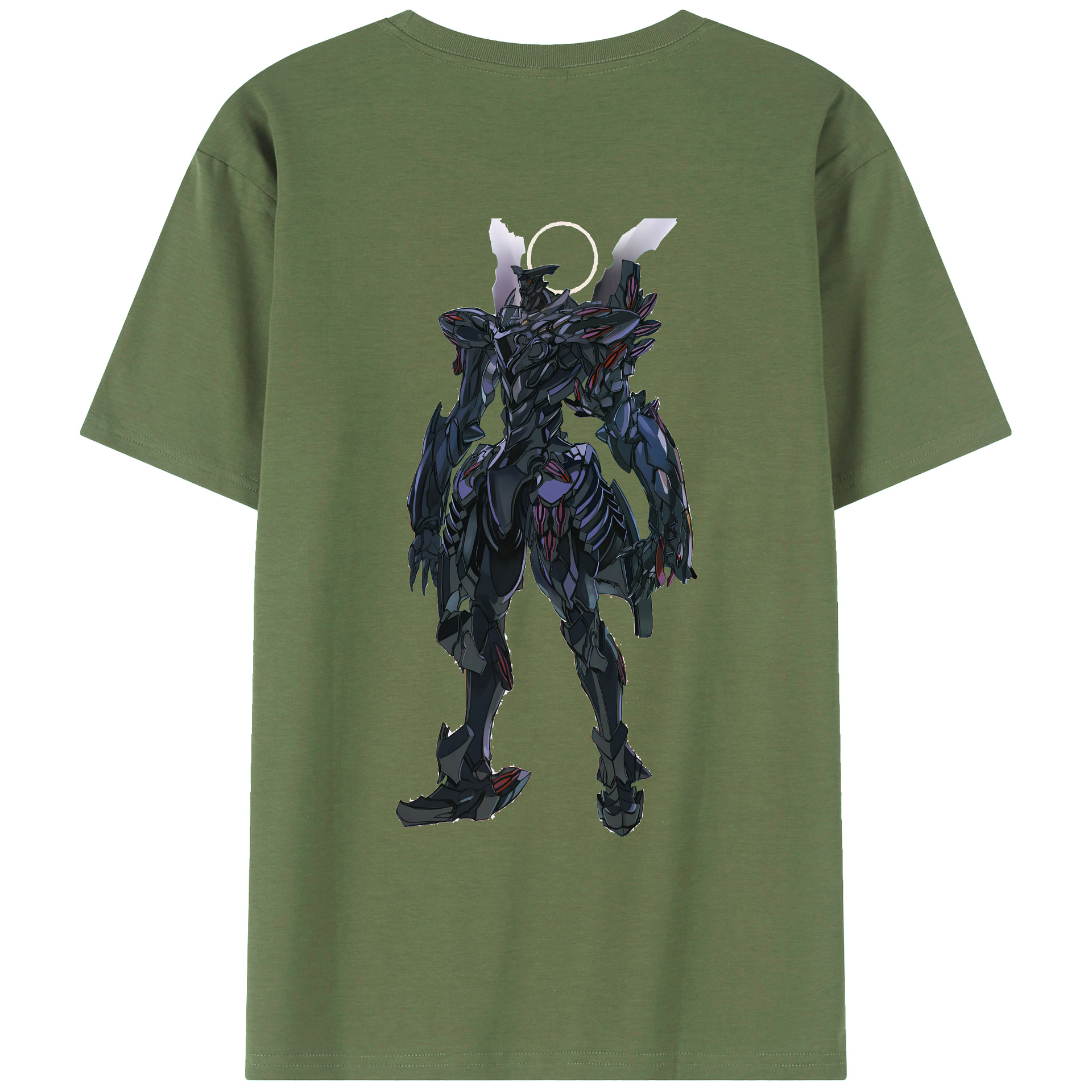 （画像用） EVA 新世紀エヴァンゲリオン 綿100％ メンズ半袖Tシャツ（バックプリント） 通気性